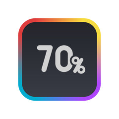 70% - Pictogram (icon) 