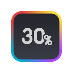 30% - Pictogram (icon) 
