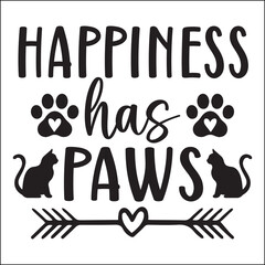 Happiness has paws SVG