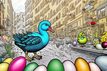Easter Duckling Doodles