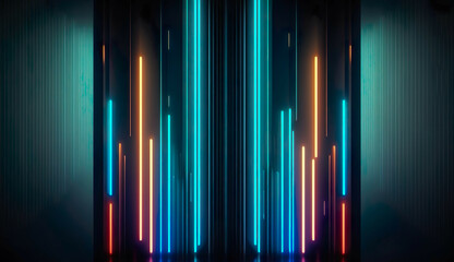 Neon Nocturne: Luminescent Lines