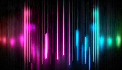 Futuristic Flow: Abstract Neon Rays
