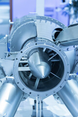 Detail of industrial gas turbine © xiaoliangge