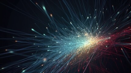 abstract fractal burst, Generative AI