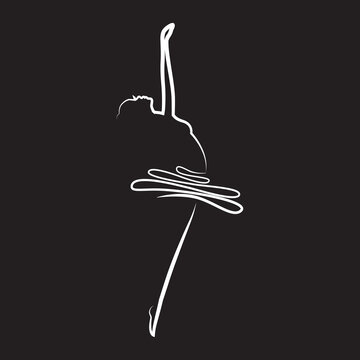 recommend clip art: ballerina, ballet dancer vector logo icon