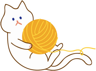 Cat with Yarn Icon