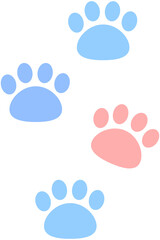 Fototapeta na wymiar Dog Footprint Icon