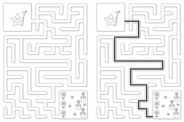 Easy little star maze