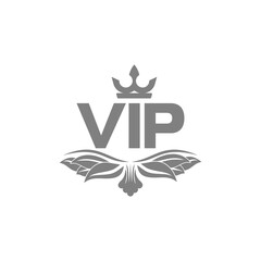 VIP icon isolated on transparent background