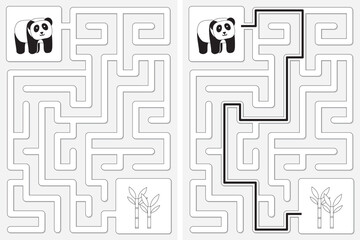 Easy panda maze
