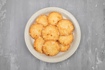 Few homemade cookies on small dish