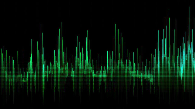 A green Trend Chart illustration, Generative AI