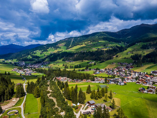 Summer colors on the Val Fiscalina from above