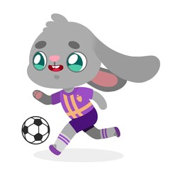 Coniglietto calciatore