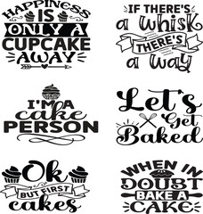 Baking Quotes svg Bundle. Quotes about baking, Kitchen Baking cut files Bundle of 15 svg eps Files for Cutting Machines Cameo Cricut, Kitchen Baking Quotes
