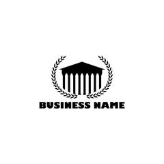Business building logo isolated on transparent background