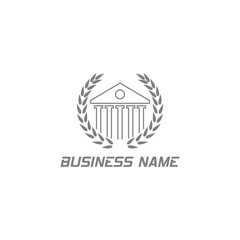 Business building logo isolated on transparent background