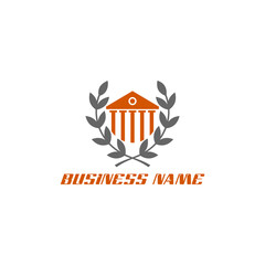 Business building logo isolated on transparent background