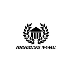 Business building logo isolated on transparent background