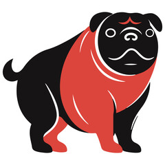 Dog logo or icon isoloated on white