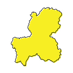 Simple outline map of Gifu is a prefecture of Japan