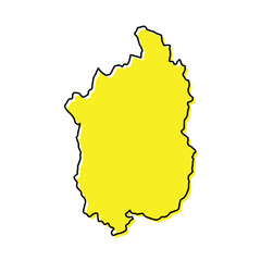 Simple outline map of Shiga is a prefecture of Japan