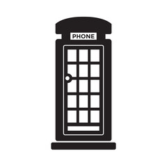 Obraz premium phone booth, telephone vintage, vector illustration 