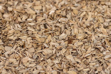 Close up of woodchippings