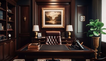 luxury living room, AI-generated