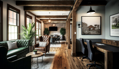 modern living room, AI-generated