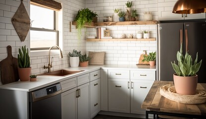 modern kitchen interior, AI-generated