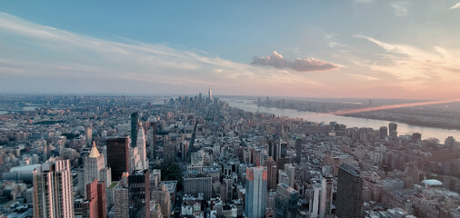 Naklejka na ściany i meble United States of America. New York City Skyline Photography 