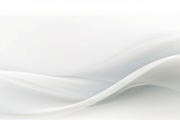 Simple White Background with Soft Colored Smooth Lines