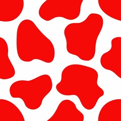 Red and white cow background