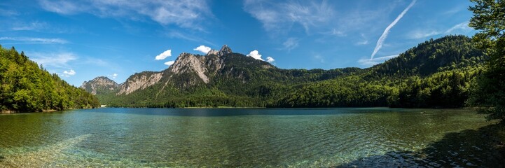 Alpsee, Schwangau, Berge, Alpen, See, Panorama