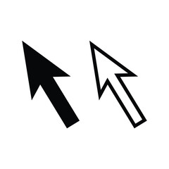 Cursor icon isolated with white background