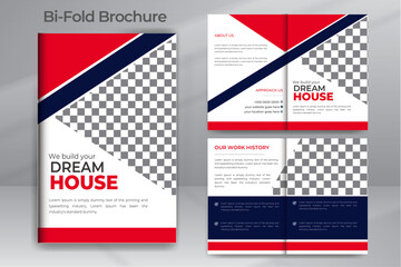 Vector Construction Renovation Handyman Home Repair Brochure Design Template With A4 Size