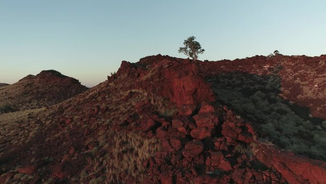 Outback Australia aerial view series Pilbara region 4K