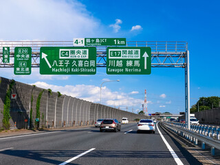 関越自動車道 鶴ヶ島ジャンクション（埼玉県鶴ヶ島市）