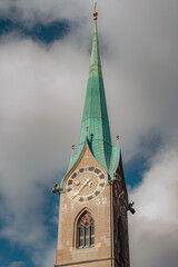 big church steeple against sky