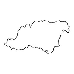 Obraz premium Carinthia map, region of Slovenia. Vector illustration.