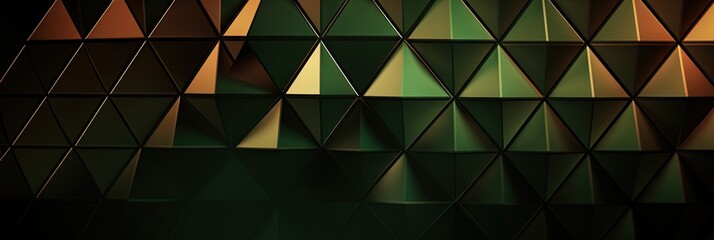 Bronze Olive Glow  A Modern Geometric Abstract Design, Generative AI