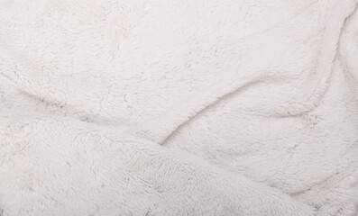 White faux fur texture background fragment