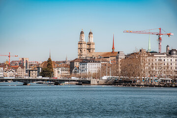 Fototapeta premium zürich city at morning time