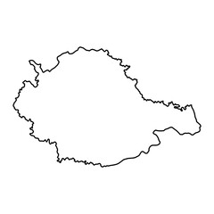 Drava map, region of Slovenia. Vector illustration.