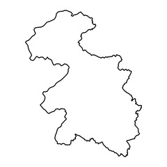 Gorizia map, region of Slovenia. Vector illustration.