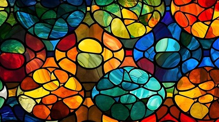 Stained glass texture, colorful, perfect for web design background or wallpaper