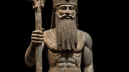Enki The Sumerian Anunnaki God - obrazy, fototapety, plakaty