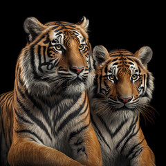 Obraz premium Tiger,, AI generated