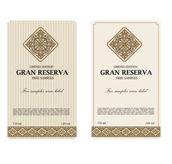 WINE LABEL COLLECTION DECORATIVE STICKER